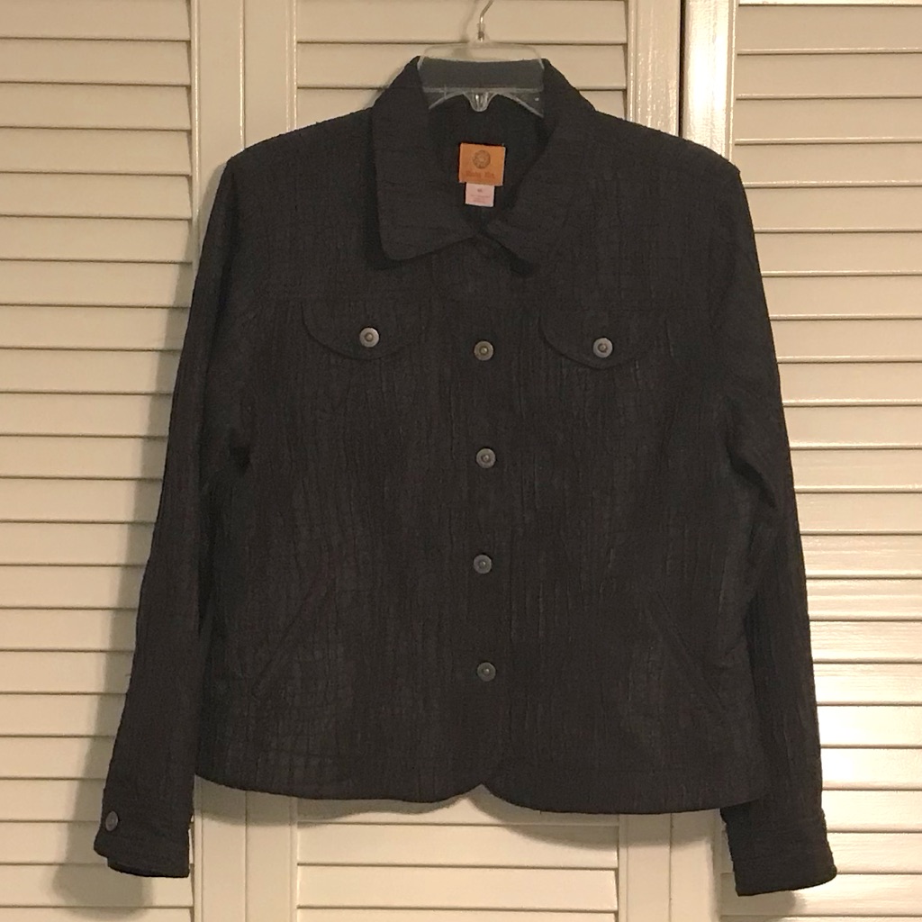 Ruby Road Brown Button-Up Blazer